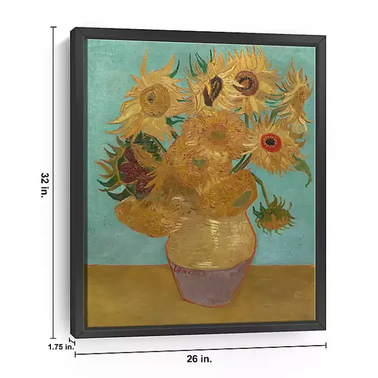Kirklands Home Canvas Art|Vase with Twelve Sunflowers Canvas Art Print