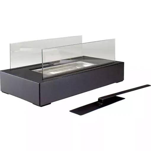 Kirklands Home Fire Pits|Ventless Tabletop Fireplace on Black Base