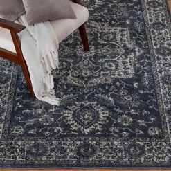 Kirklands Home Area Rugs|Vintage Annabe Area Rug, 5x7 Blue