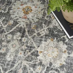 Kirklands Home Area Rugs|Vintage Charcoal Oushak Area Rug, 8x10 Gray