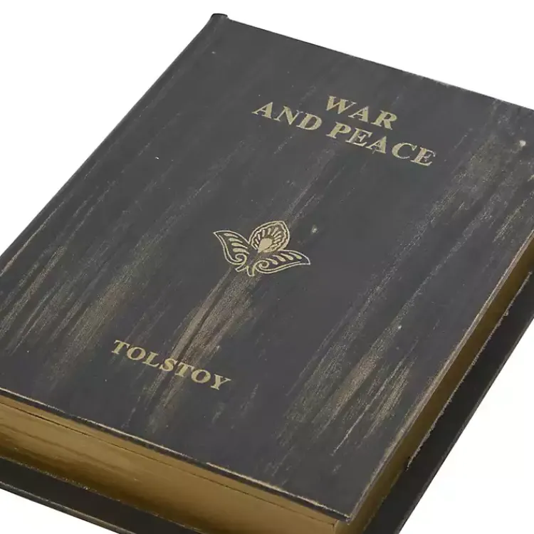 Best Vintage Classics Faux Leather Book Boxes, Set of 3 Baskets & Boxes