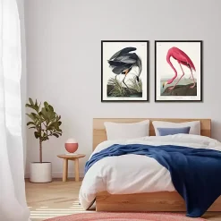 Kirklands Home Framed Art|Vintage Flamingo Bookplate Framed Art Print