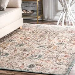 Kirklands Home Area Rugs|Vintage Floral Lenore Area Rug, 5x7 Multi