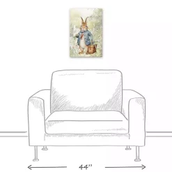 New Vintage Garden Bunny Canvas Art Print Easter Decorations