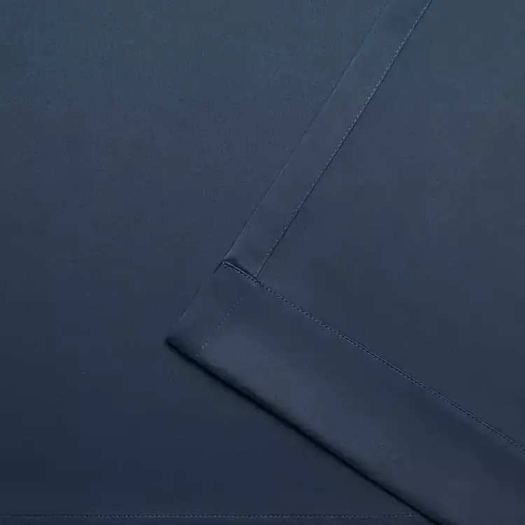 Kirklands Home Curtains & Drapes|Vintage Indigo Woven Curtain Panel Set, 84 in. Blue