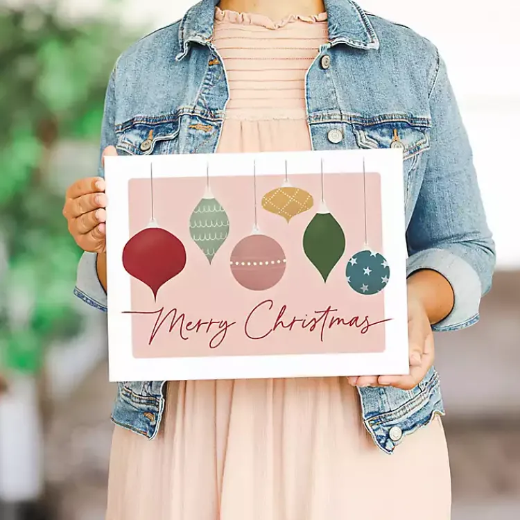 Hot Vintage Merry Christmas Ornament Wall Plaque Christmas Art & Wall Decor