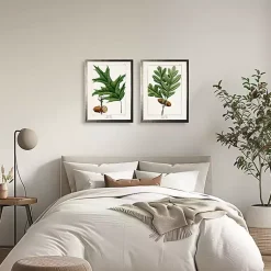 Kirklands Home Framed Art|Vintage Oak Leaves Framed Art Prints, Set of 2