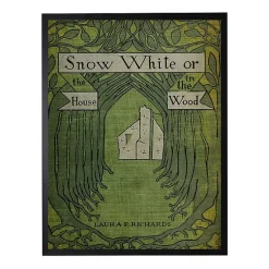 Kirklands Home Framed Art|Vintage Snow White Book Cover Framed Wall Art Green
