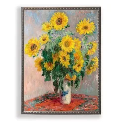 Kirklands Home Framed Art|Vintage Sunflowers Beaded Framed Art Print