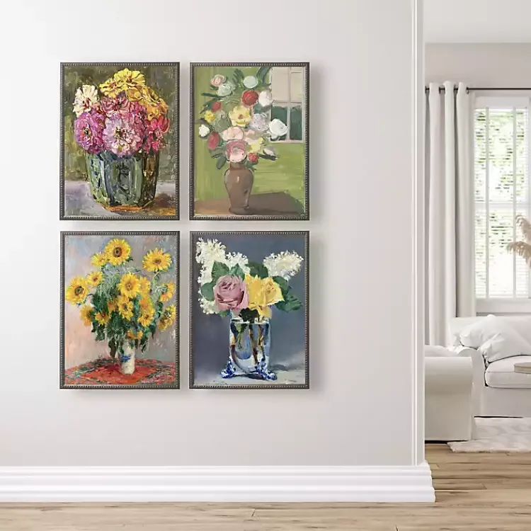 Kirklands Home Framed Art|Vintage Sunflowers Beaded Framed Art Print