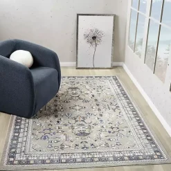 Kirklands Home Accent Rugs|Vista Blue Beige Accent Rug, 2x3