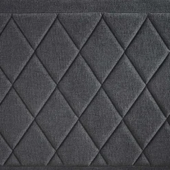 Kirklands Home Beds & Headboards|Viv Charcoal Diamond Tufted Queen Bed Frame Gray