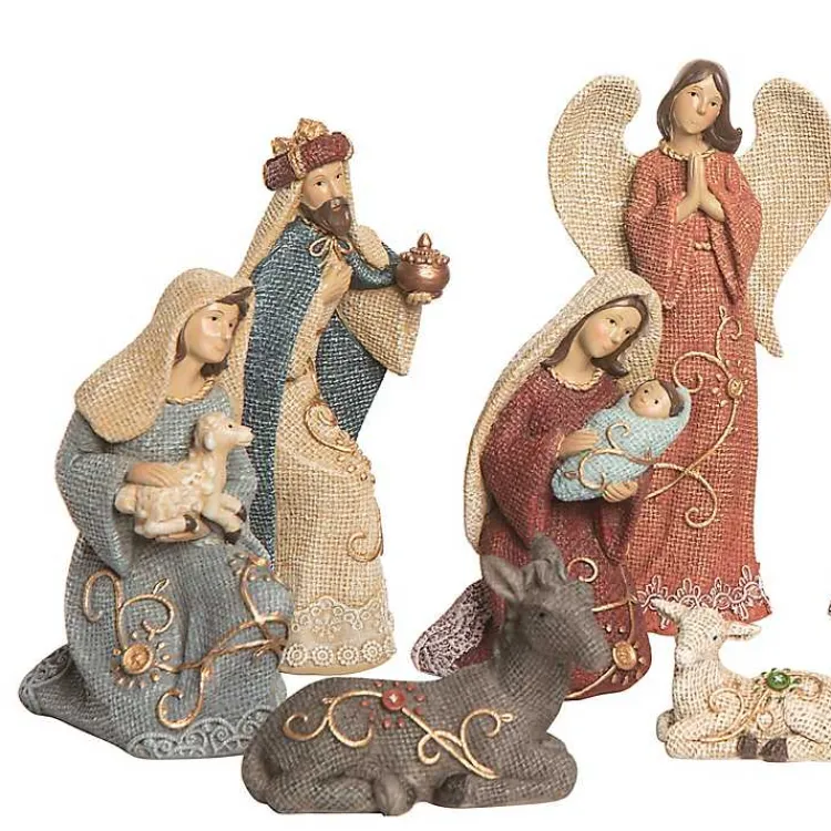 Hot Waffle Weave 10-pc. Nativity Set Christmas Decorations