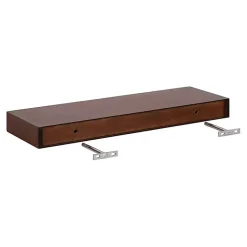 Kirklands Home Shelves|Walnut Brown Floating Shelves, Set of 2