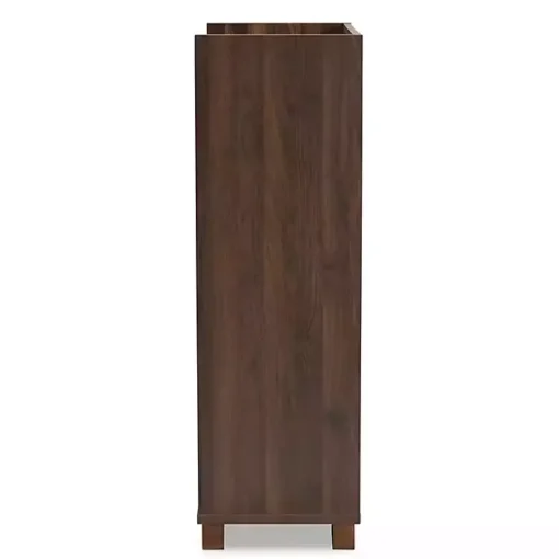 Kirklands Home Cabinets & Sideboards|Walnut Brown Open Shelf Wine Cabinet