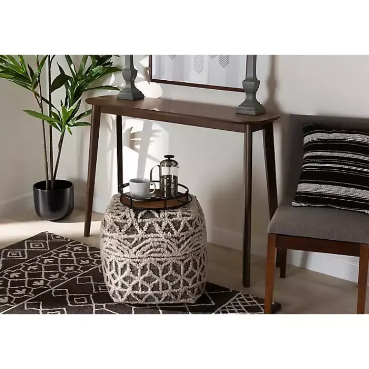 Kirklands Home Console Tables|Walnut Wood Frame Splayed Legs Console Brown