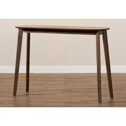 Kirklands Home Console Tables|Walnut Wood Frame Splayed Legs Console Brown