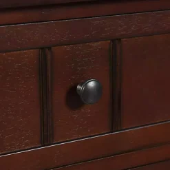 Kirklands Home Accent & End Tables|Walnut 3-Drawer Winne Accent Table Brown