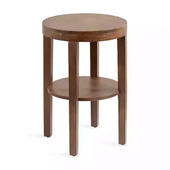 Kirklands Home Accent & End Tables|Walnut Round Talen Accent Table Brown