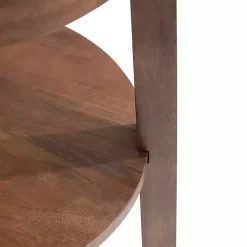 Kirklands Home Accent & End Tables|Walnut Round Talen Accent Table Brown