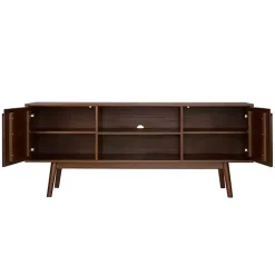 Kirklands Home Tv Stands & Media Consoles|Walnut Solid Wood TV Console Brown