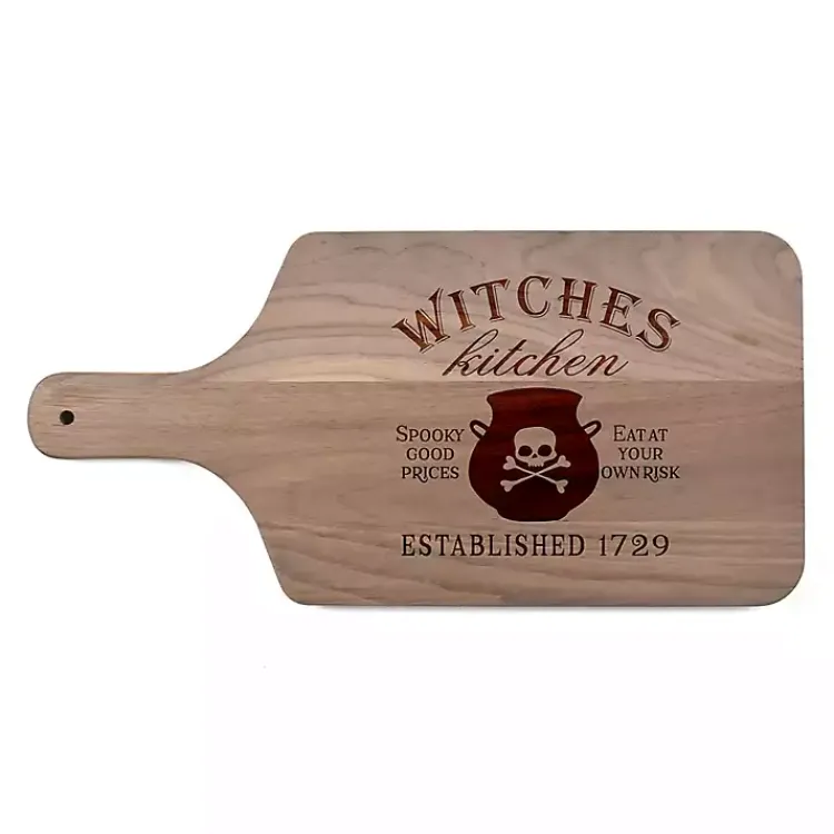 Clearance Walnut Witches Kitchen Halloween Cutting Board Halloween
