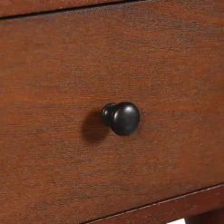 Kirklands Home Accent & End Tables|Walnut Wood 1-Drawer Arthur Accent Table Brown