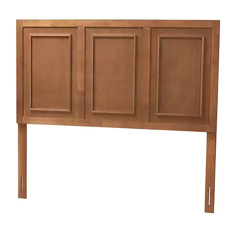 Kirklands Home Beds & Headboards|Warm 3-Panel Wood Full Headboard Brown