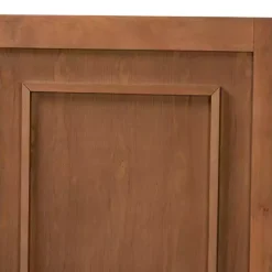 Kirklands Home Beds & Headboards|Warm 3-Panel Wood Full Headboard Brown