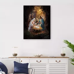 Sale Warm Nativity Scene Canvas Art Print, 24x30 in. Christmas Art & Wall Decor