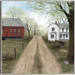 Kirklands Home Canvas Art|Warm Spring Day Framed Canvas Art Print Green