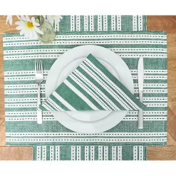 Kirklands Home Table Linens|Warner Emerald Stripe Table Runner