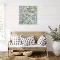 Kirklands Home Canvas Art|Water Lilies Framed Canvas Art Print