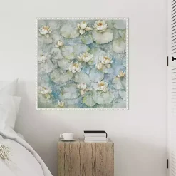 Kirklands Home Canvas Art|Water Lilies Framed Canvas Art Print