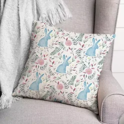 Outlet Watercolor Bunnies Indoor/Outdoor Pillow Pillows