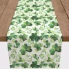 Clearance Watercolor Clovers Table Runner, 90 in. St Patricks Day Decorations