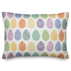 Kirklands Home Outdoor Cushions & Pillows|Watercolor Easter Eggs Indoor/Outdoor Pillow
