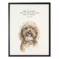 Kirklands Home Wall Quotes & Signs|Watercolor Goldendoodle Quote Framed Art Print