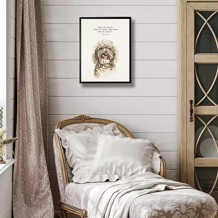 Kirklands Home Wall Quotes & Signs|Watercolor Goldendoodle Quote Framed Art Print