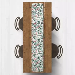 Clearance Watercolor Holly Table Runner, 72 in. Christmas Dining & Entertaining