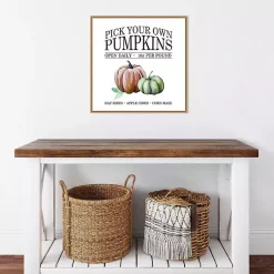 Sale Watercolor Pick Your Own Pumpkins Framed Wall Art Fall
