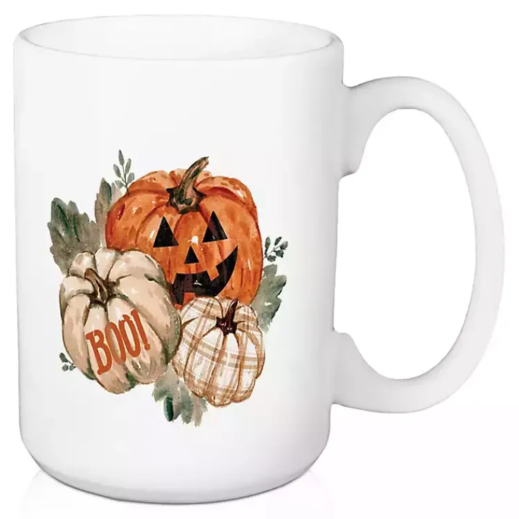 Outlet Watercolor Pumpkins 2-pc. Halloween Mug Set Halloween