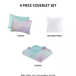 Kirklands Home Quilts|Watercolor Tie-Dye 4-pc. Full/Queen Quilt Set
