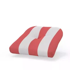 Kirklands Home Outdoor Cushions & Pillows|Watermelon Awning Stripe Outdoor Chair Cushion