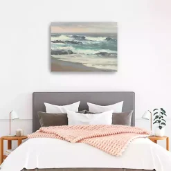 Kirklands Home Canvas Art|Waves Crashing Canvas Art Print Blue