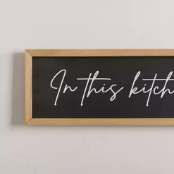 Kirklands Home Wall Quotes & Signs|We Lick the Spoon Wall Plaque Black