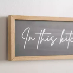 Kirklands Home Wall Quotes & Signs|We Lick the Spoon Wall Plaque Black