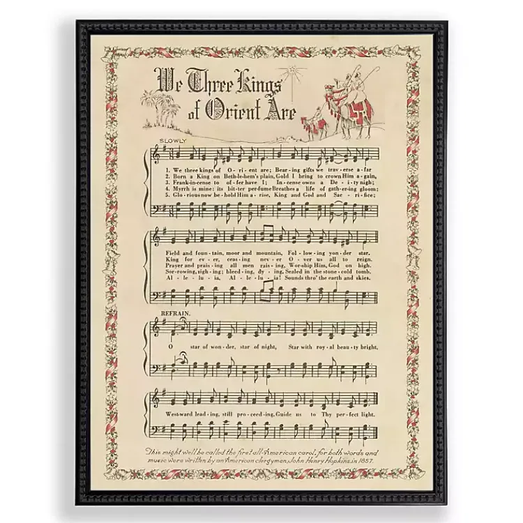 New We Three Kings Hymn Wall Plaque Christmas Art & Wall Decor