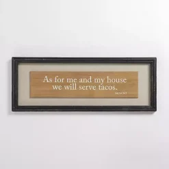 Kirklands Home Wall Quotes & Signs|We Will Serve Tacos Wall Plaque