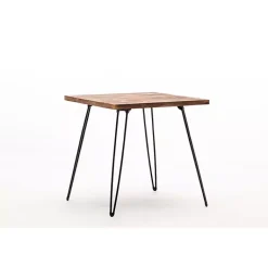 Kirklands Home Accent & End Tables|Weather Fir Wood and Hairpin Legs Accent Table